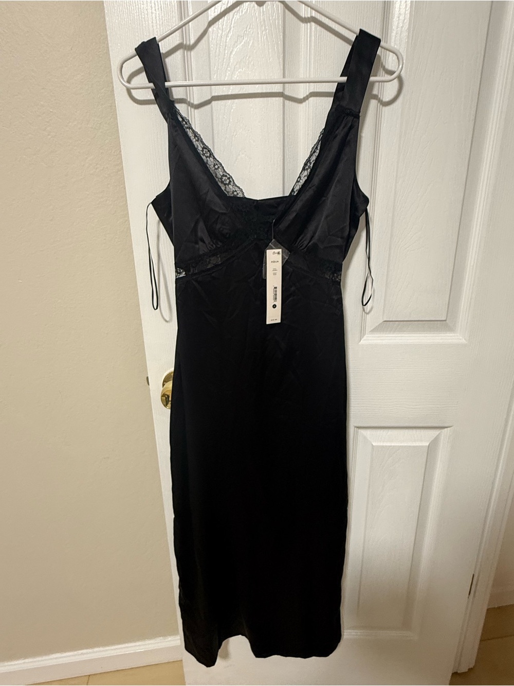 Black Lace-Trim Slip Dress - Women Intimates & Sleepwear